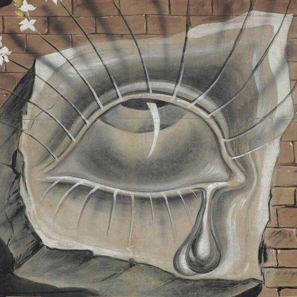 Salvatore Dali Eye Time Blue Rhinestone & Enamel Evil Eye Art Pendant & Necklace - Picture 13 of 13